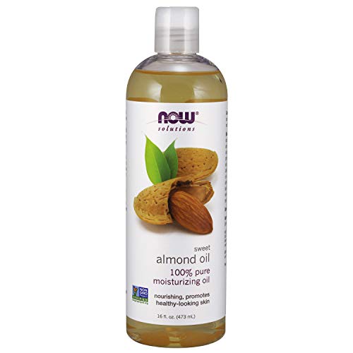 NOW Solutions, Sweet Almond Oil, 100% Pure Moisturizing Oil, Promotes Healthy-Looking Skin, Unscented Oil, 16-Ounce