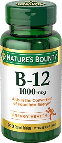 Nature's Bounty Vitamin B-12 1000 Mcg, Supports Energy Metabolism 200 Coated Tablets