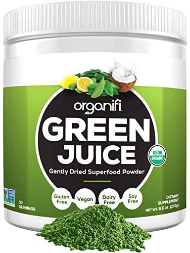 Organifi: Green Juice - Organic Superfood Supplement Powder - 30 Day Supply - Organic Vegan Greens - Hydrates and Revitalizes - Boost Immune System - Support Relaxation and Sleep