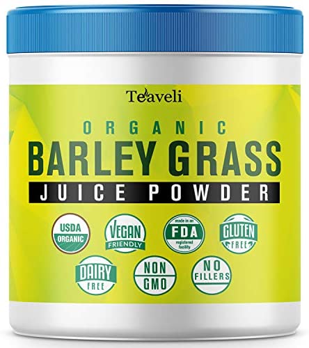 Premium Organic Barley Grass Juice Powder– 8 Ounces (226g) of Delicious Barley Grass Juice Extract, Green Superfood with Chlorophyll & Enzymes– Barley Grass Powder to Support A Healthy Immune System