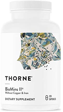 Thorne Research - BioMins II - Comprehensive Multi-Mineral Supplement Without Copper and Iron - 120 Capsules