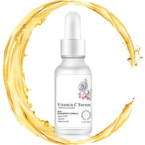 Vitamin C Serum for FaceTopical Facial Serum with Hyaluronic Acid Vitamin E for Whitening Anti Aging