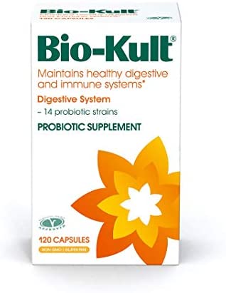 Bio-Kult Advanced Probiotics -14 Strains, Probiotic Supplement, Probiotics for Adults, Lactobacillus Acidophilus, No Need for Refrigeration, Non-GMO, Gluten Free -Capsules,120 Count (Pack of 1)