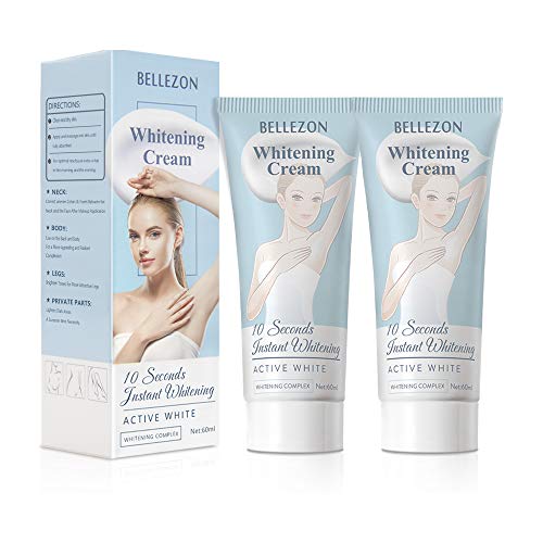 FUNAN Whitening Cream Skin Lightening Cream, for Armpit, Knees, Elbows, Sensitive and Private Areas, Whitens, Nourishes and Moisturizing the Skin (2 pack)