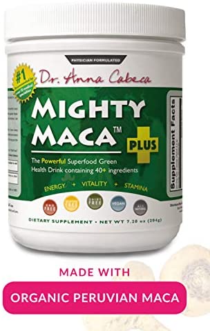 Mighty Maca Plus - Delicious, All-Natural, Organic Maca Superfoods Greens Drink, Allergen & Gluten Free, Vegan, Powder