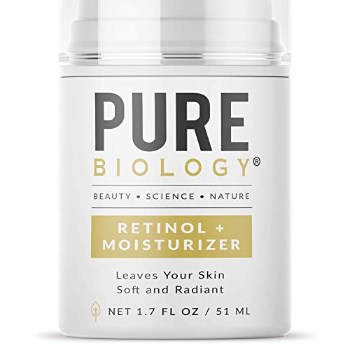 Pure Biology Premium Retinol Cream for Face, Clinically Proven Pepha-Tight, Retinol 15D & Hyaluronic Acid Day & Night Cream Face Moisturizer, Face Cream, Anti Aging Wrinkle Cream for Face, Women & Men