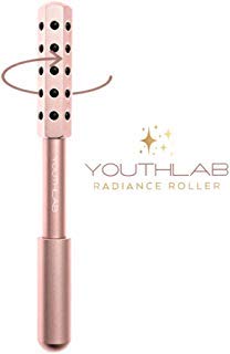 YOUTHLAB Radiance Roller - Germanium Stone Uplifting Face Massager Beauty Roller/Tool for Skin Tightening/Firming, De-Puffing, Anti-Aging and Tension Relief (Purple, Rose Gold or Black)