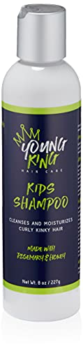 Young King Hair Care Kids Shampoo For Boys | Cleanse and Hydrate Natural Curls | Plant-Based and Harm-Free | 8 oz