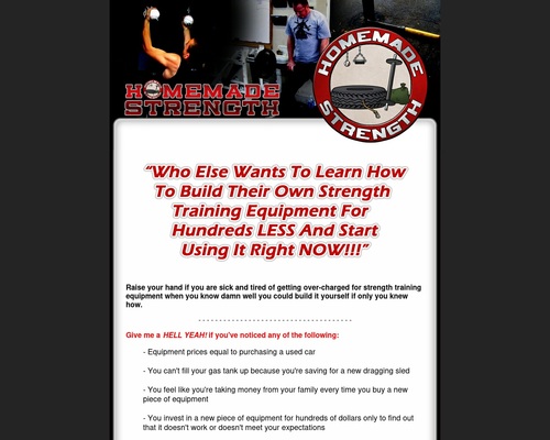 Homemade Strength | Homemade Equipment | Build Your Own Training Equipment | Make Your Own Strength Training Equipment for Less Money